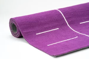 cotton anti skid yoga mat-purple