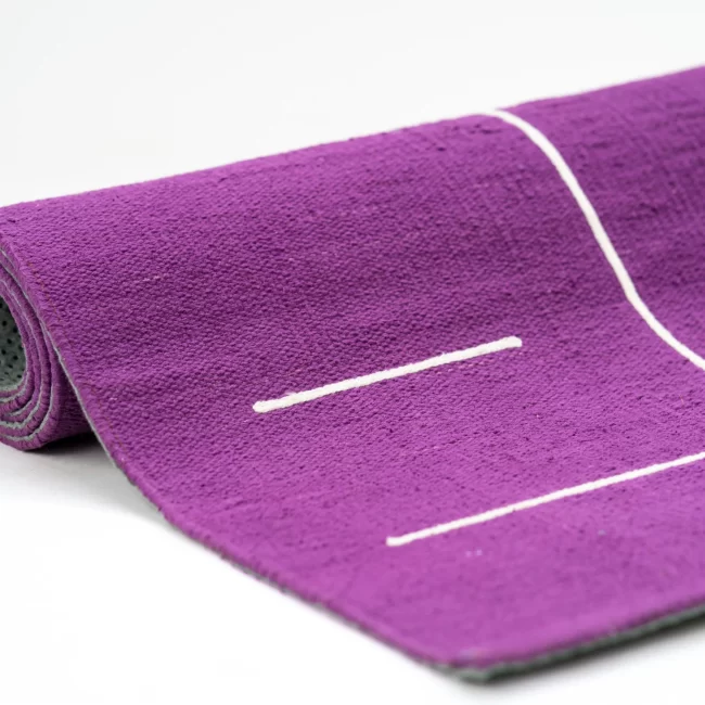 cotton anti skid yoga mat-purple